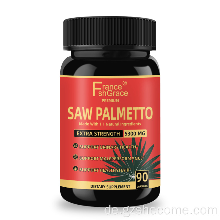 Saw Palmetto -Kapseln Prostatagesundheit sah Palmetto -Kapseln